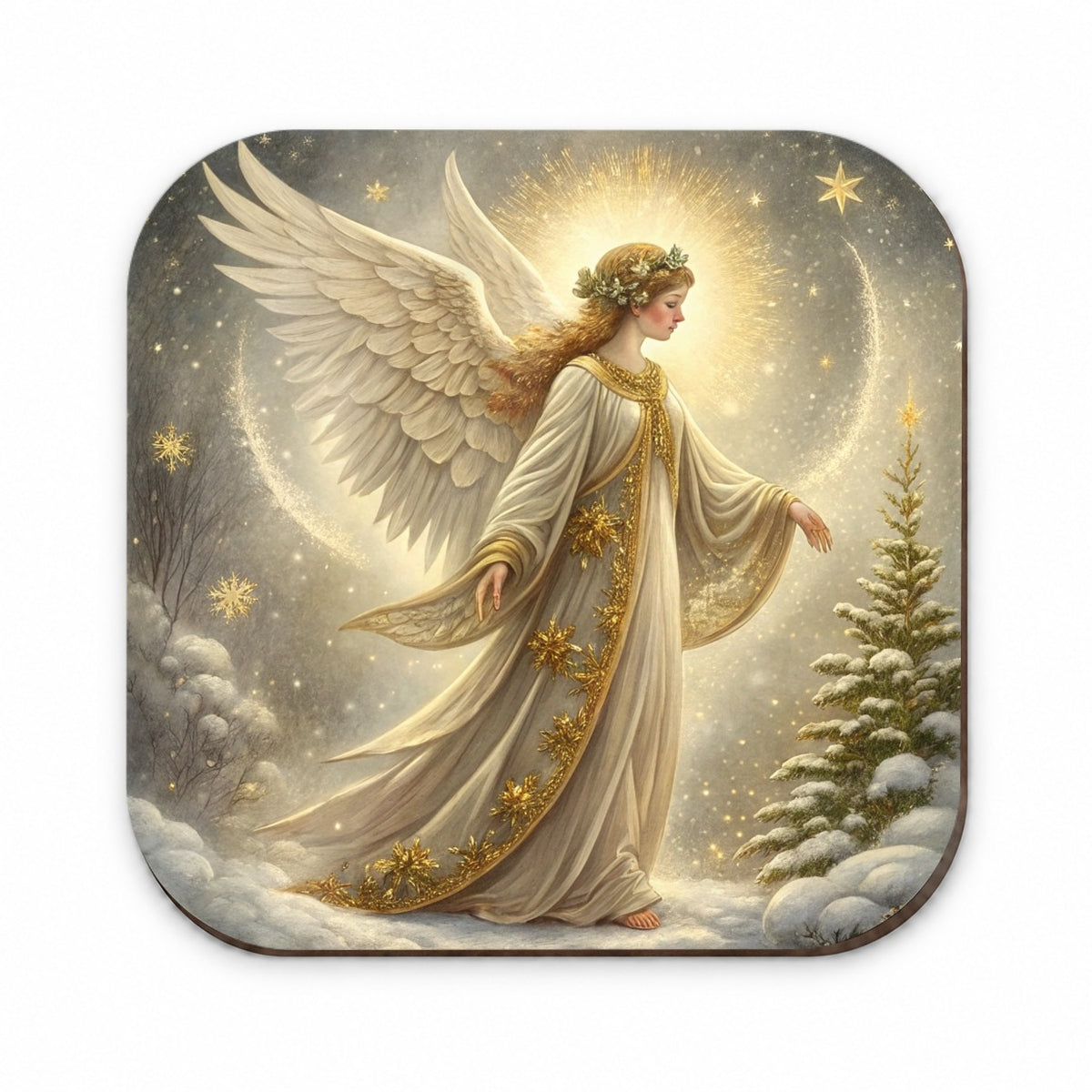 Vintage Christmas Angel Elegant Fridge Magnet