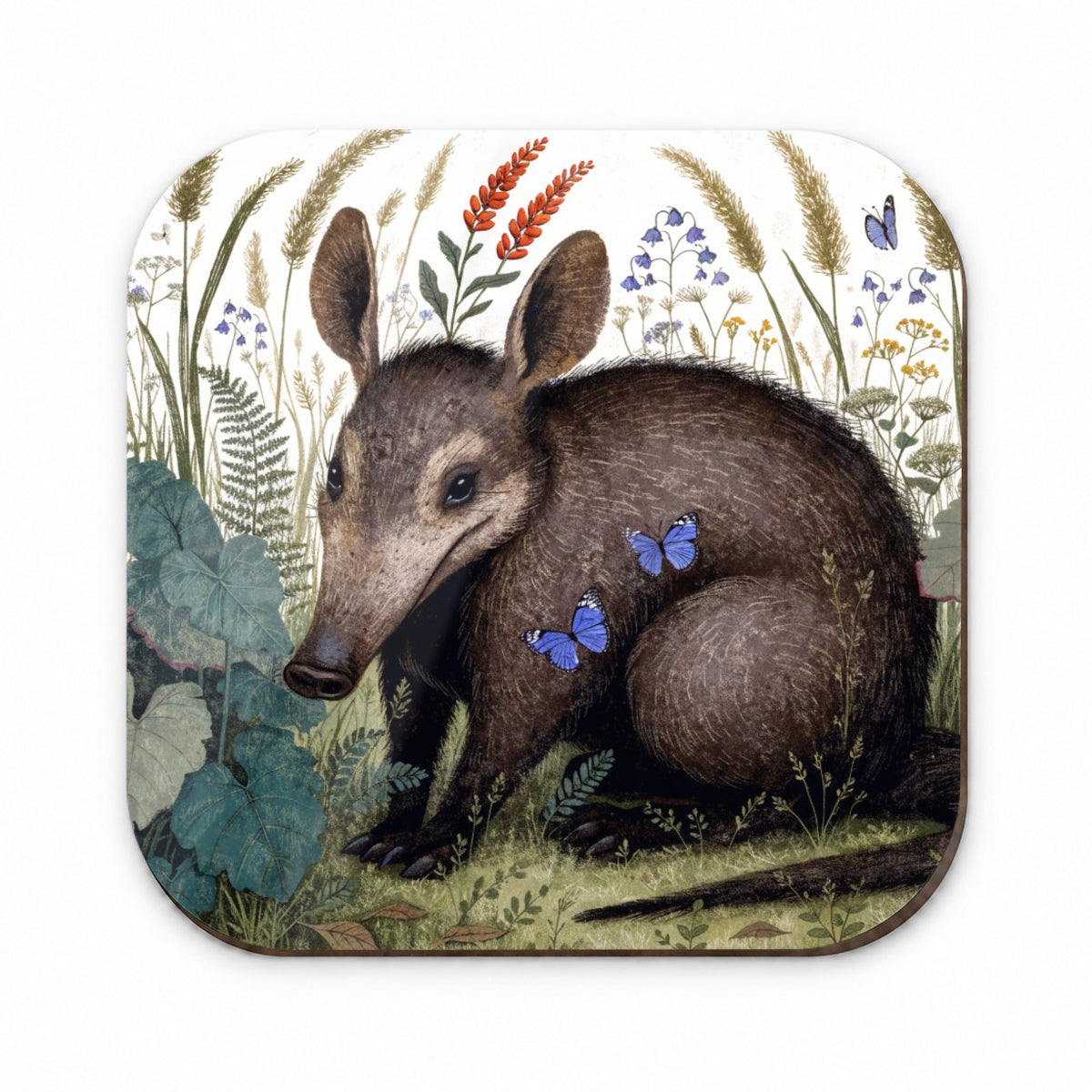 Aardvark African Wildflowers Fridge Magnet