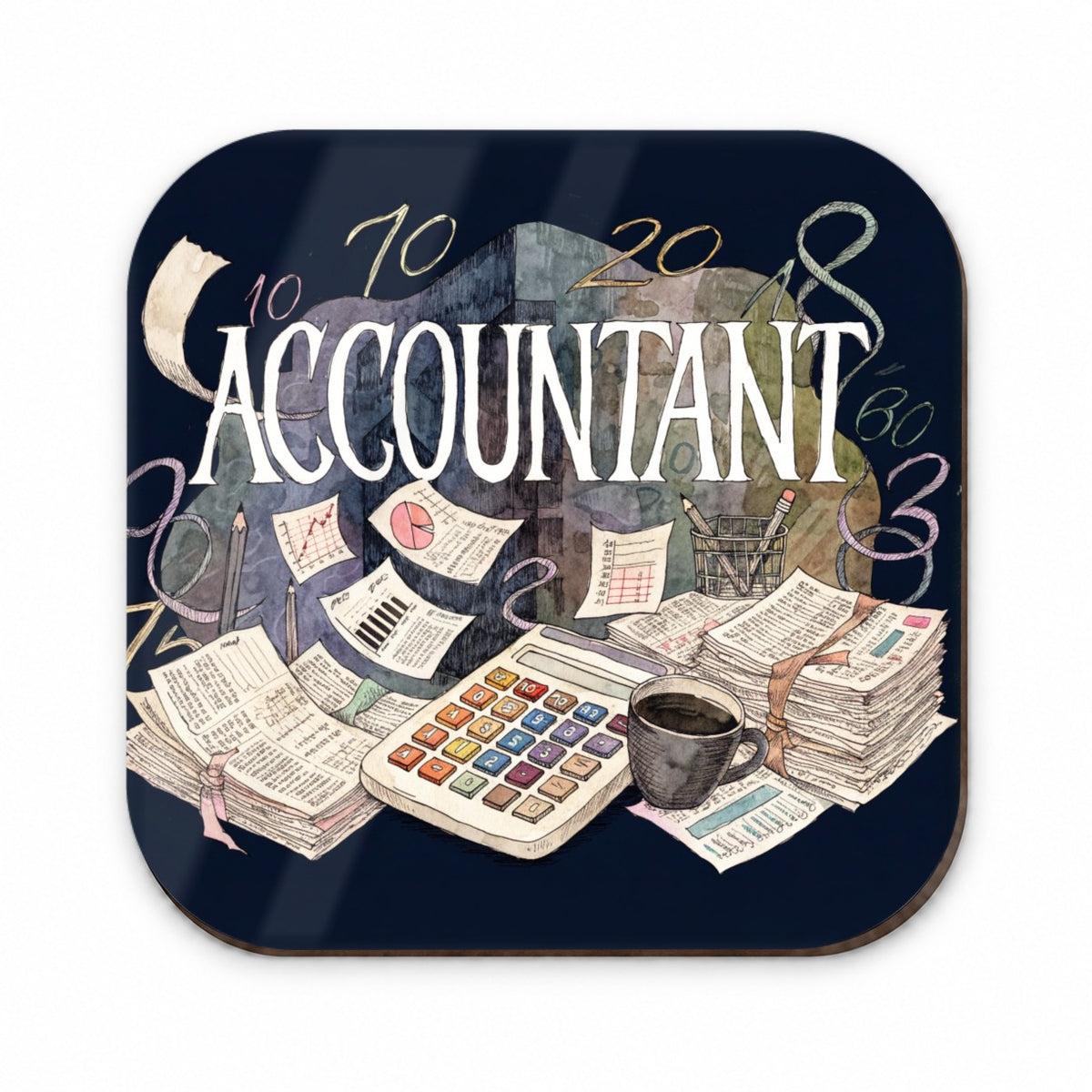 Accountant Accounting Bookkeeping Numbers Fridge Magnet