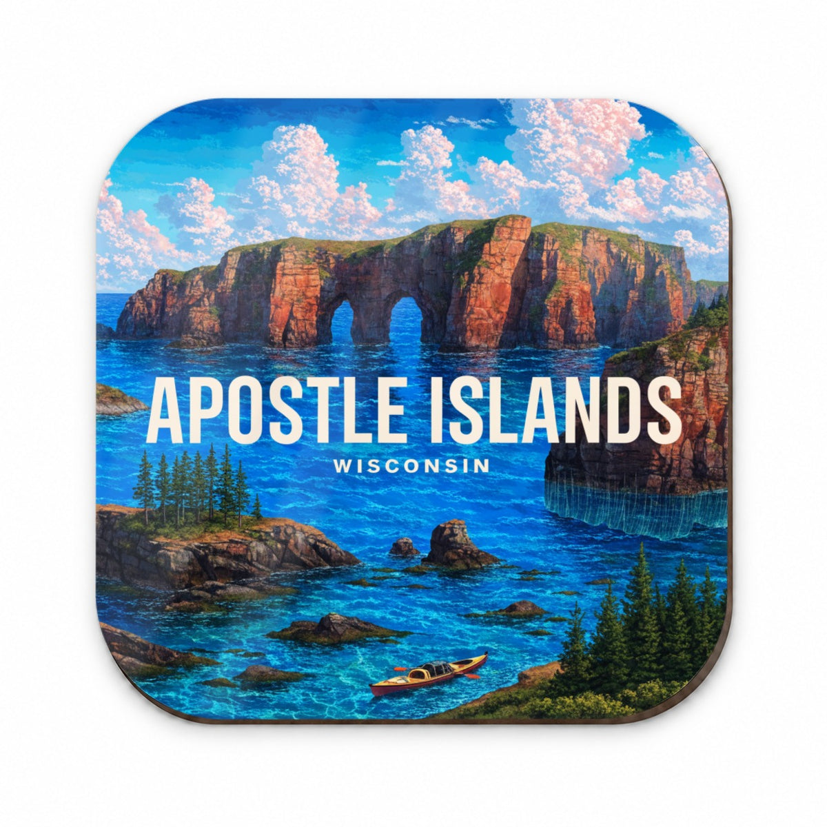 Apostle Islands Wisconsin Travel Fridge Magnet
