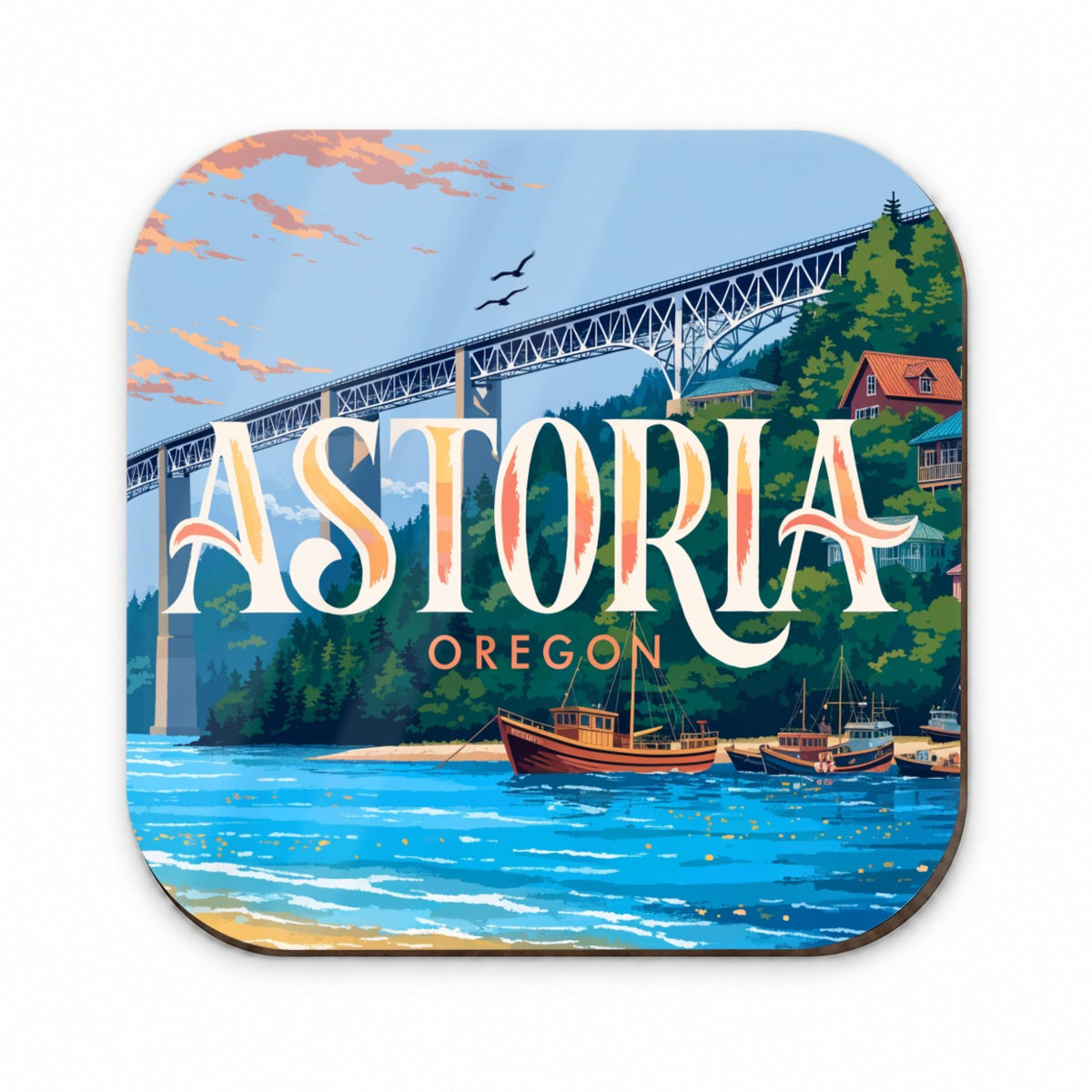 Astoria Oregon Travel Fridge Magnet