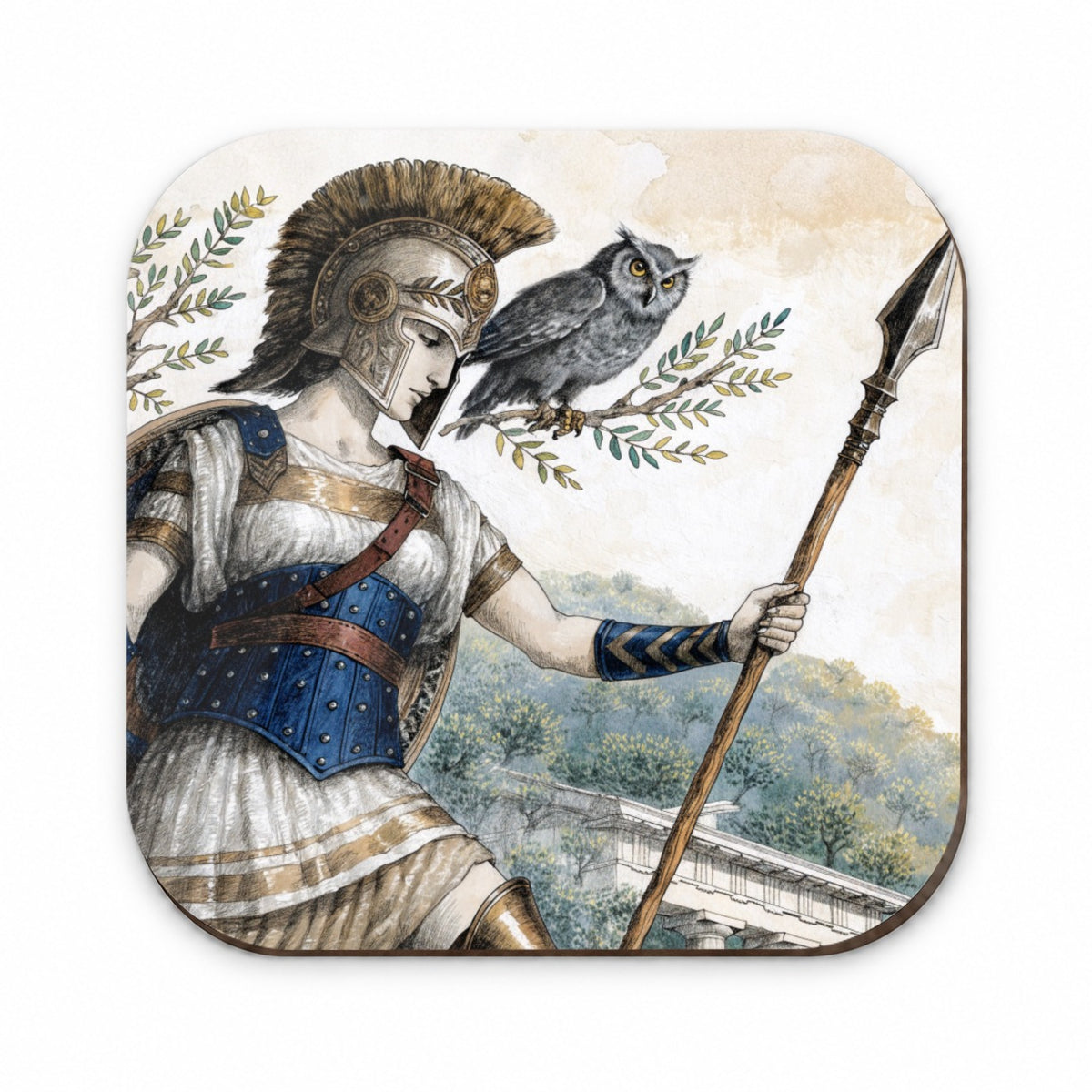 Athena Greek Goddess Fridge Magnet