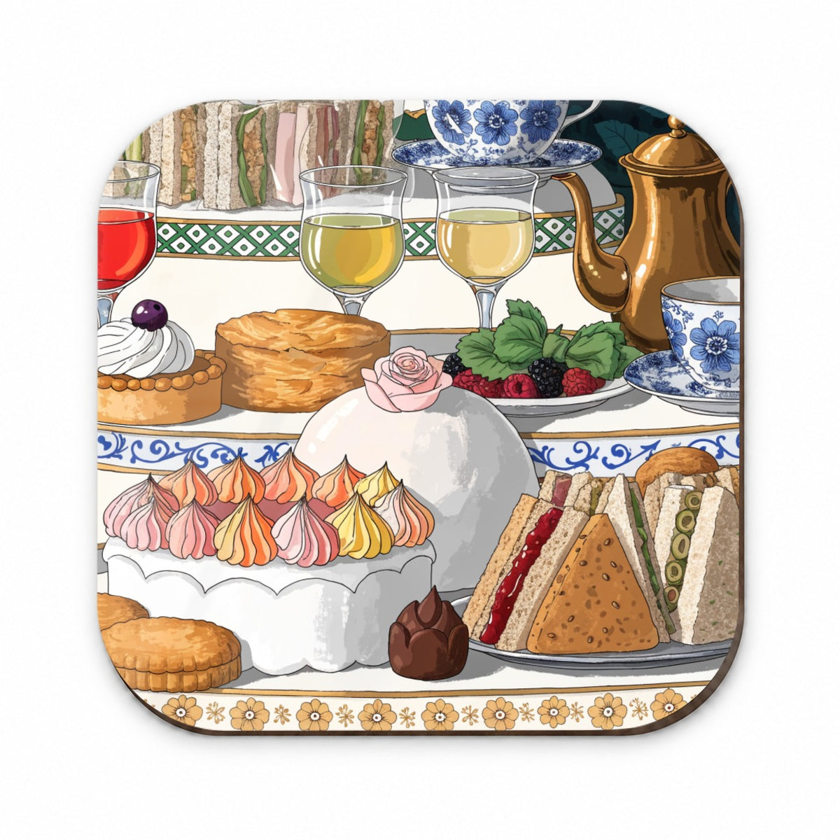 Beautiful Afternoon High Tea Fridge Magnet