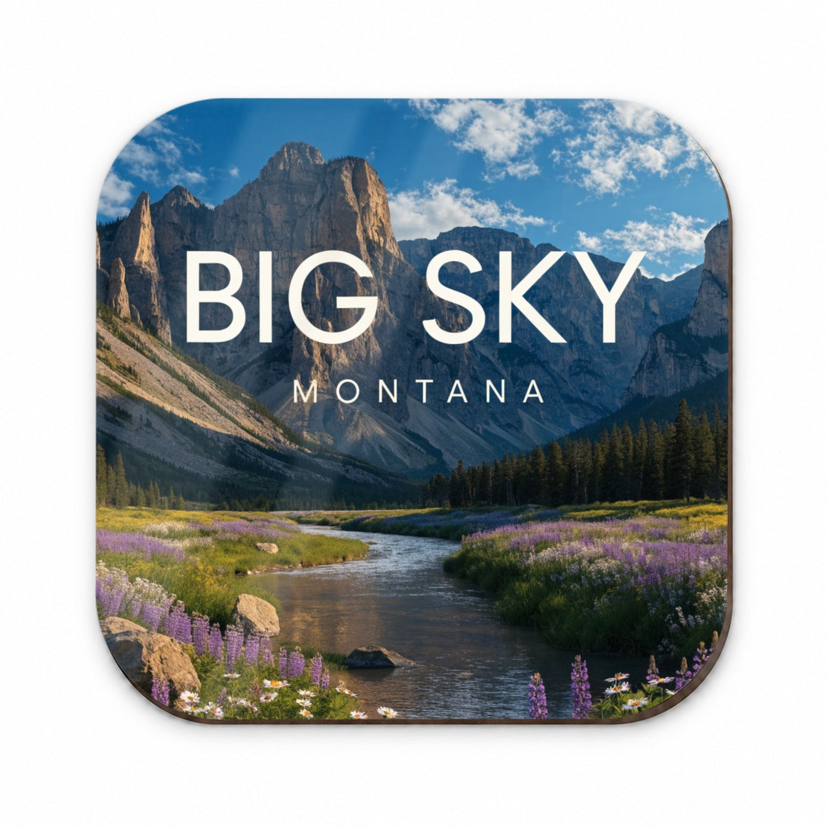 Big Sky Montana Travel Mountains Fridge Magnet
