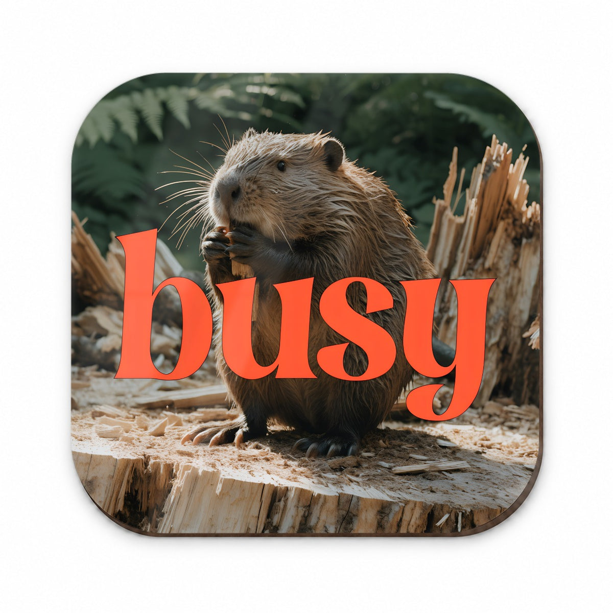 Busy Beaver Funny Fridge Magnet