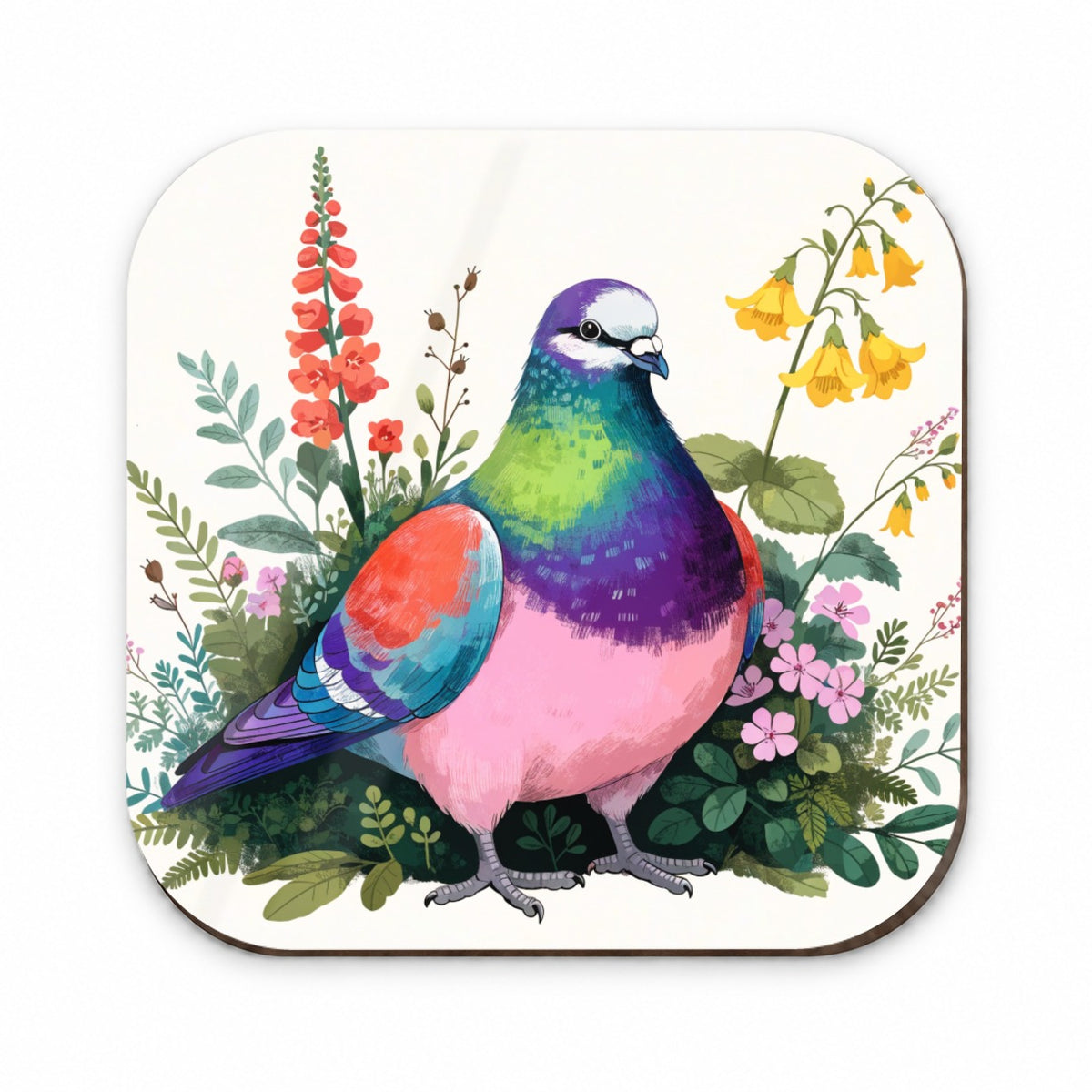 Charming Plump Pigeon Fridge Magnet