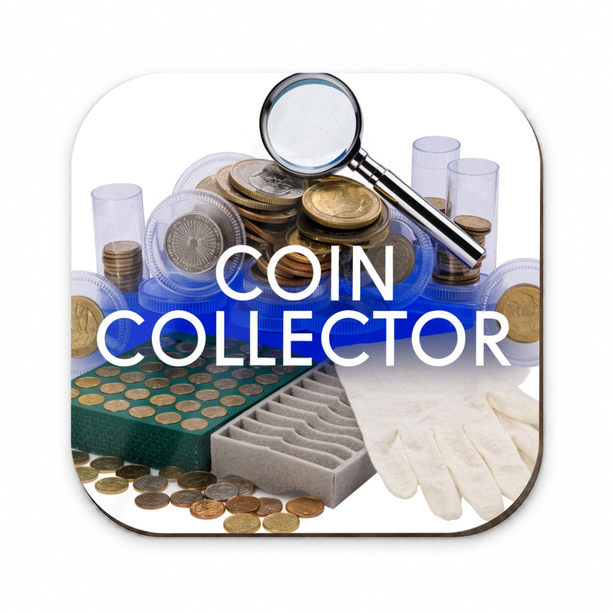 Coin Collector Collecting Fridge Magnet