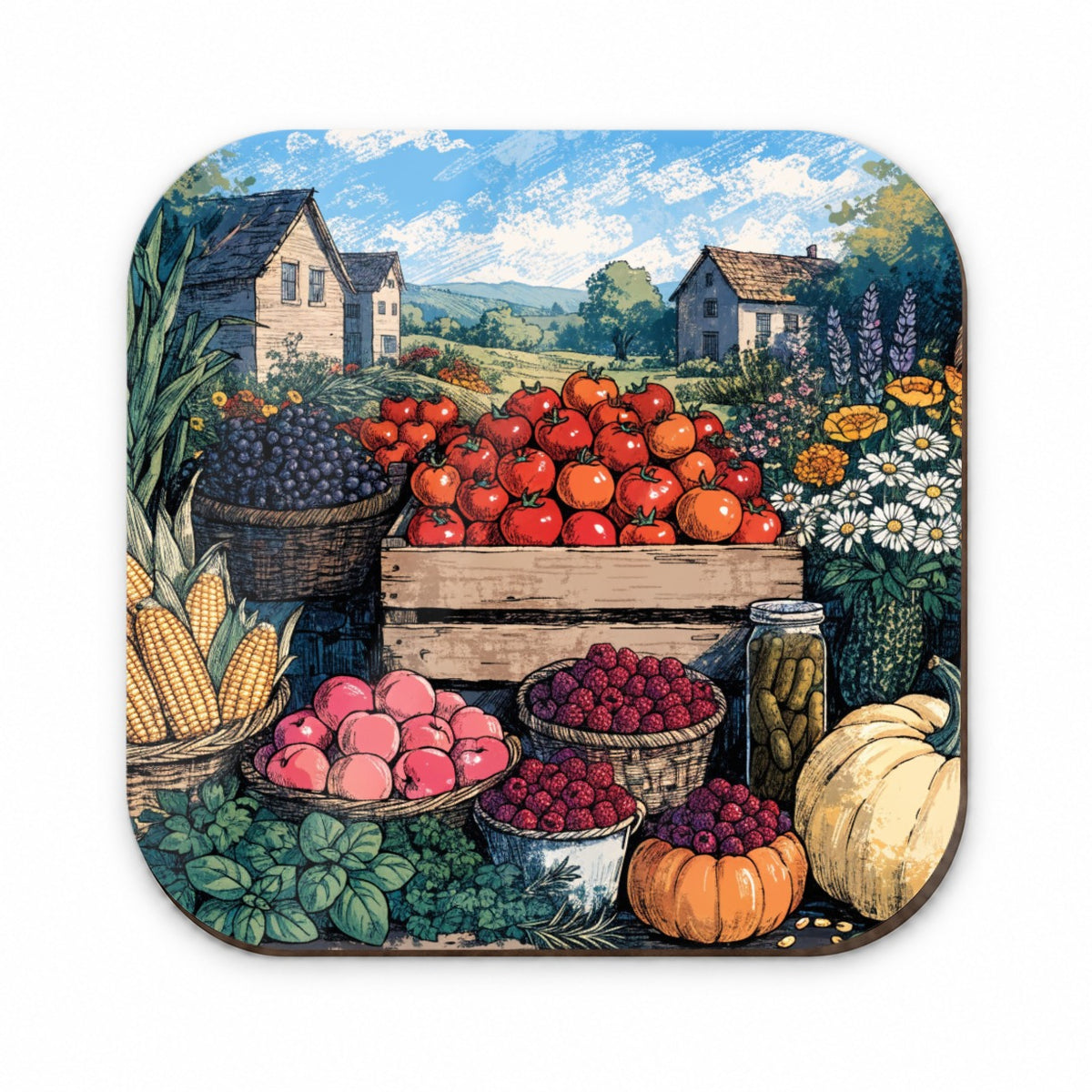 Farm Stand Garden Harvest Fridge Magnet