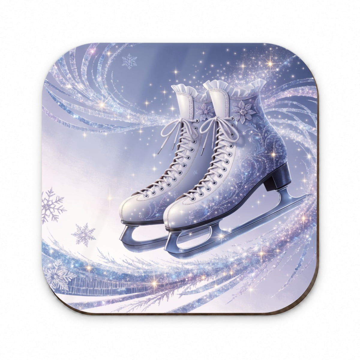 Figure Skating Ice Skates Elegant Fridge Magnet