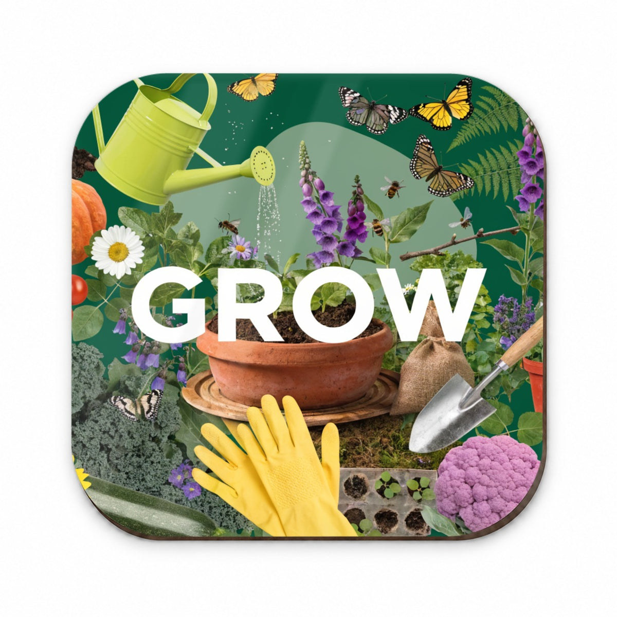 Grow Gardening Gardener Tools Fridge Magnet
