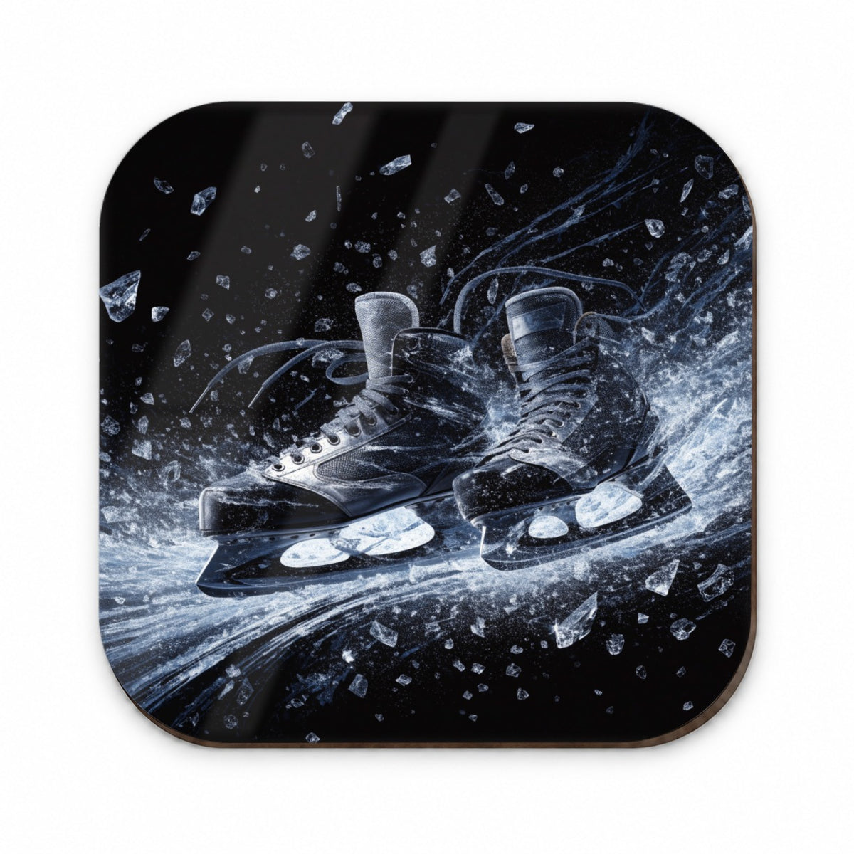 Hockey Skates On Ice Fridge Magnet