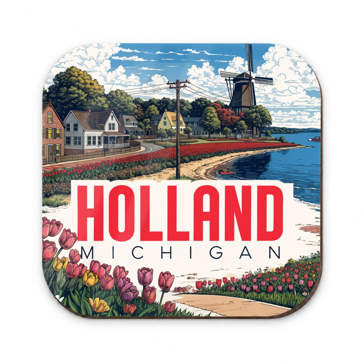 Holland Michigan Travel Fridge Magnet