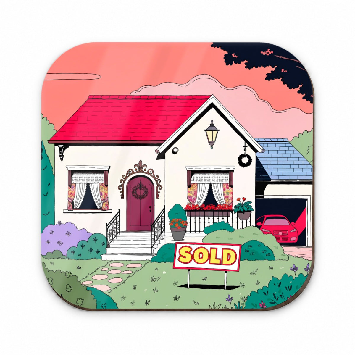 House Sold Realtor Real Estate Fridge Magnet