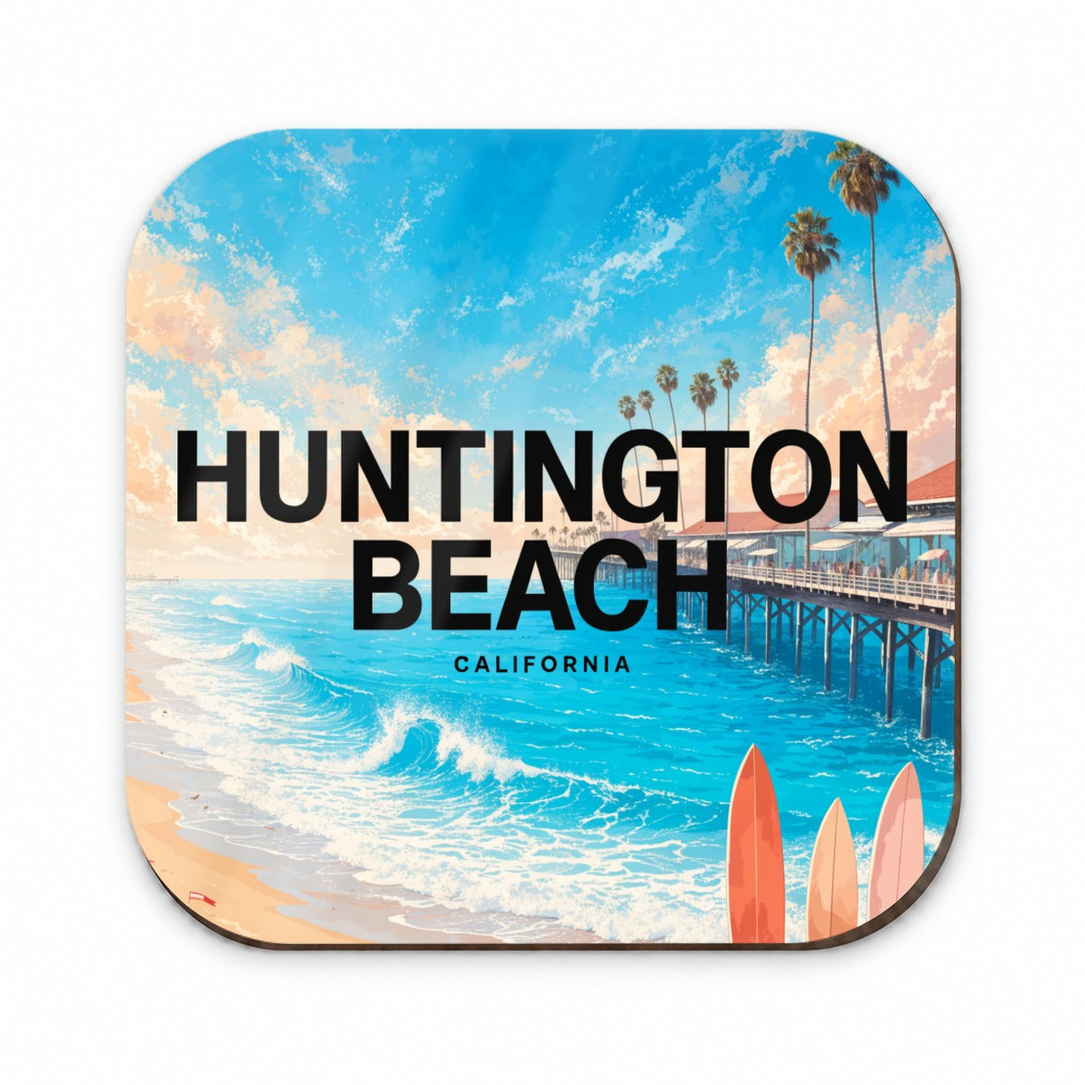 Huntington Beach California Travel Fridge Magnet