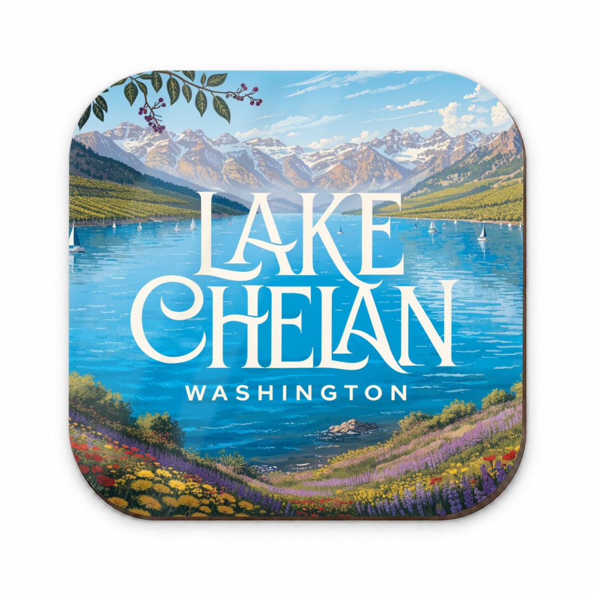 Lake Chelan Washington Travel Fridge Magnet