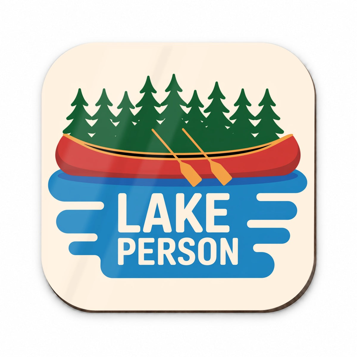 Lake Person Canoe Trees Fridge Magnet