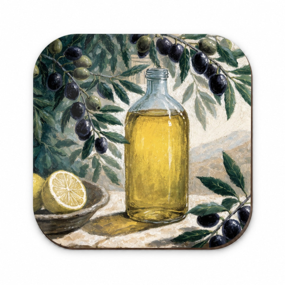 Mediterranean Olive Oil Fridge Magnet
