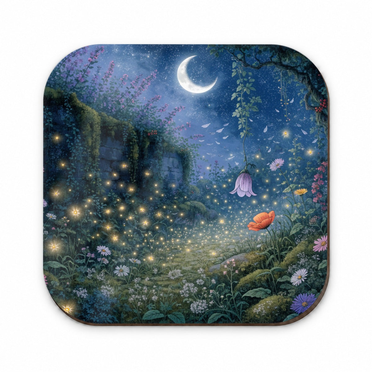 Moonlit Firefly Garden Fridge Magnet