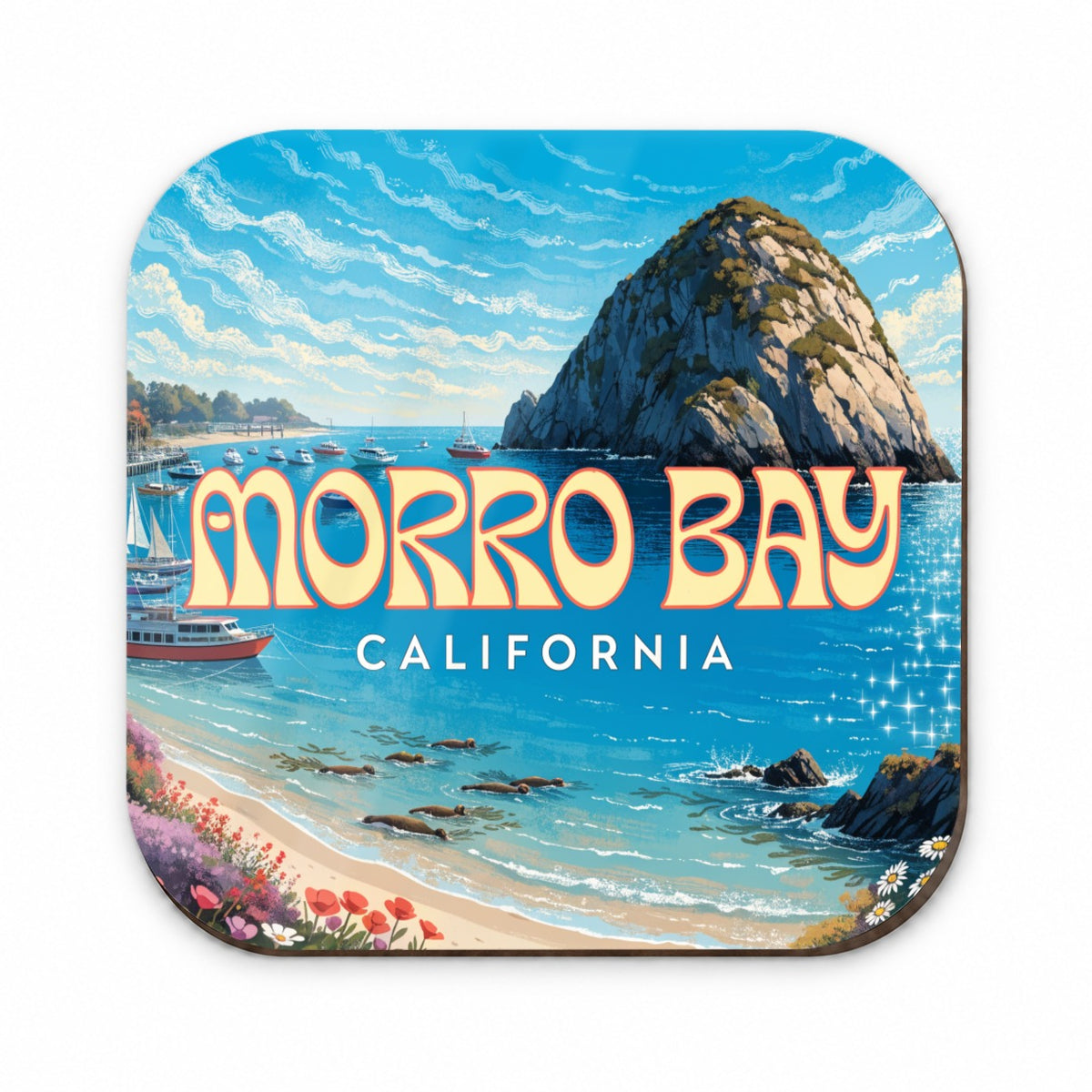 Morro Bay California Travel Fridge Magnet