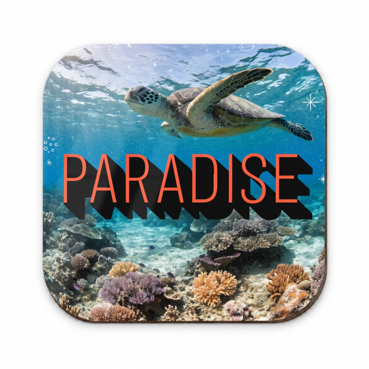 Paradise Ocean Swimming Turtle Fridge Magnet
