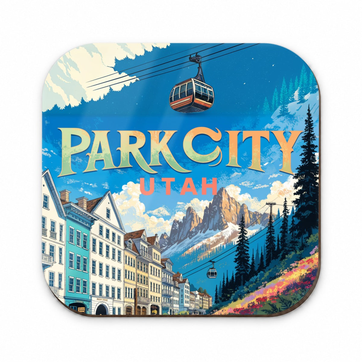 Park City Utah Travel Fridge Magnet