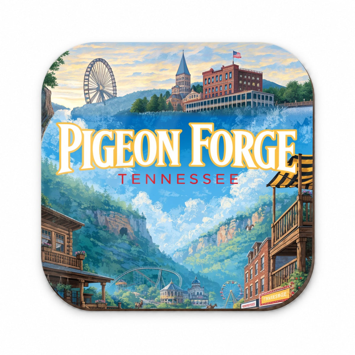 Pigeon Forge Tennessee Travel Fridge Magnet