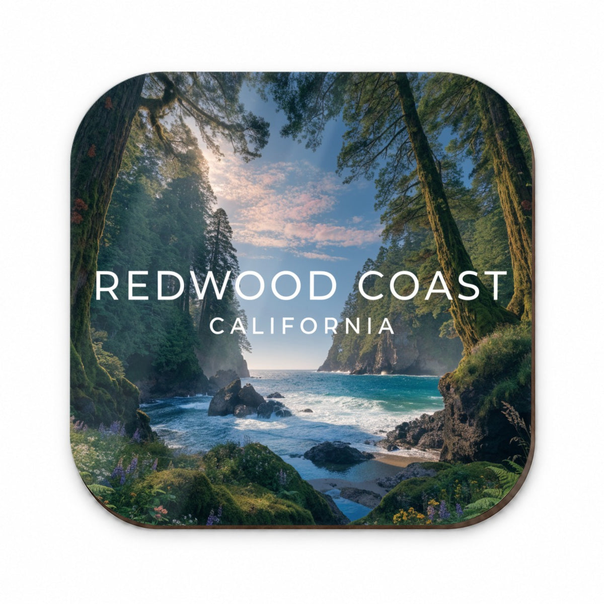 Redwood Coast California Travel Fridge Magnet