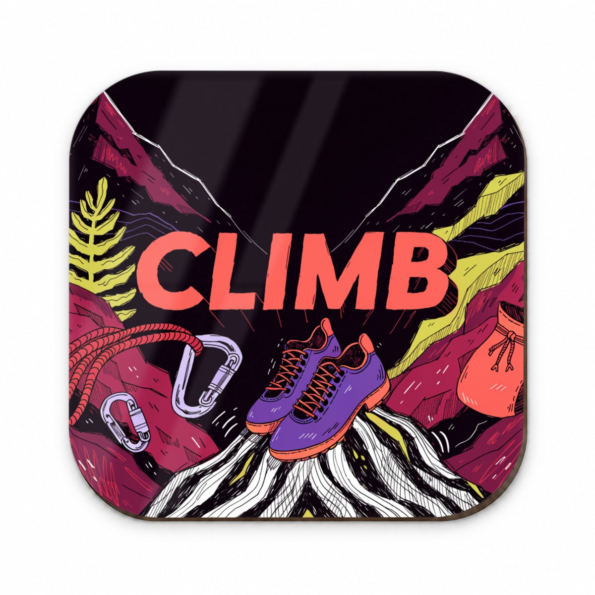 Rock Climbing Gear Stylish Fridge Magnet