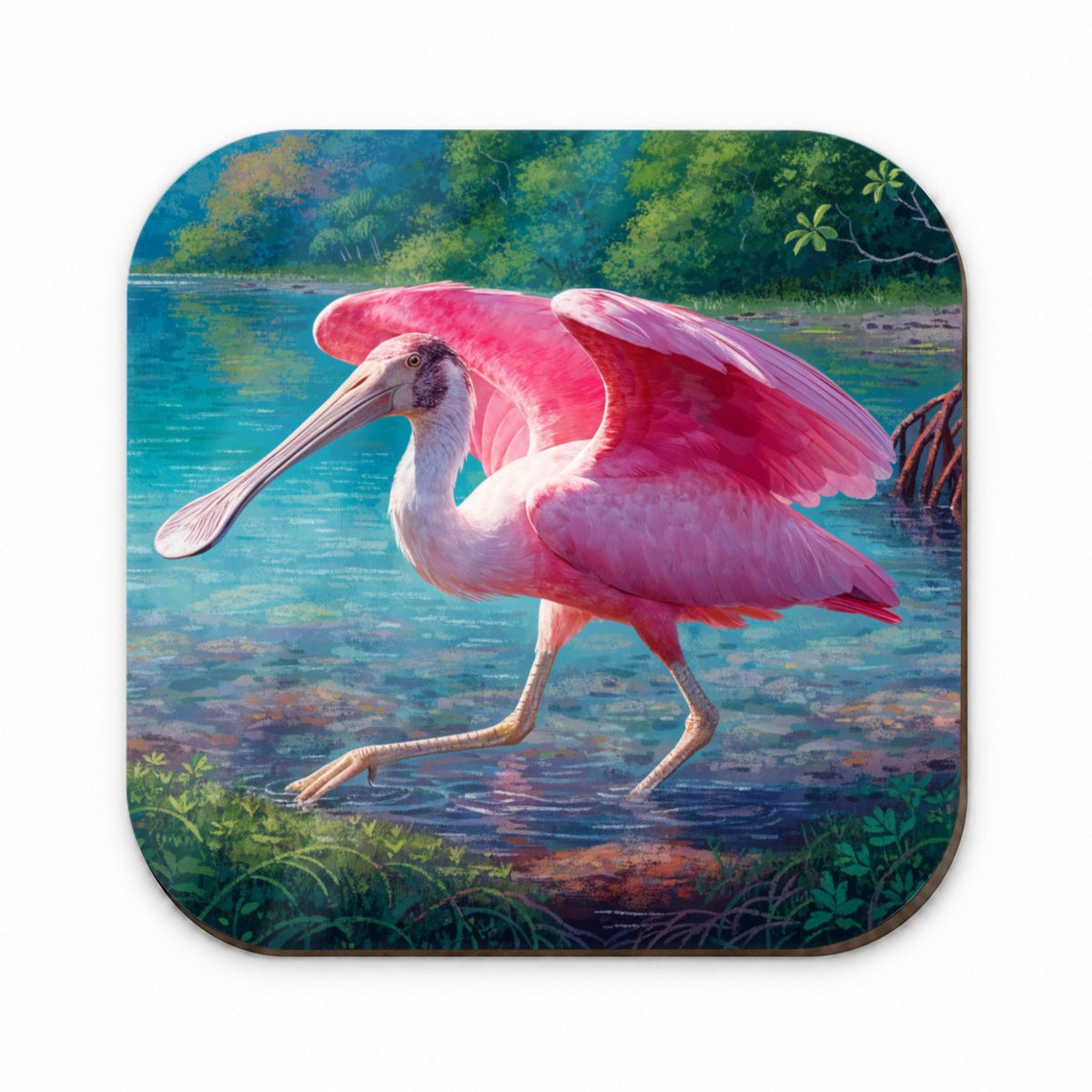 Roseate Spoonbill Wetlands Fridge Magnet