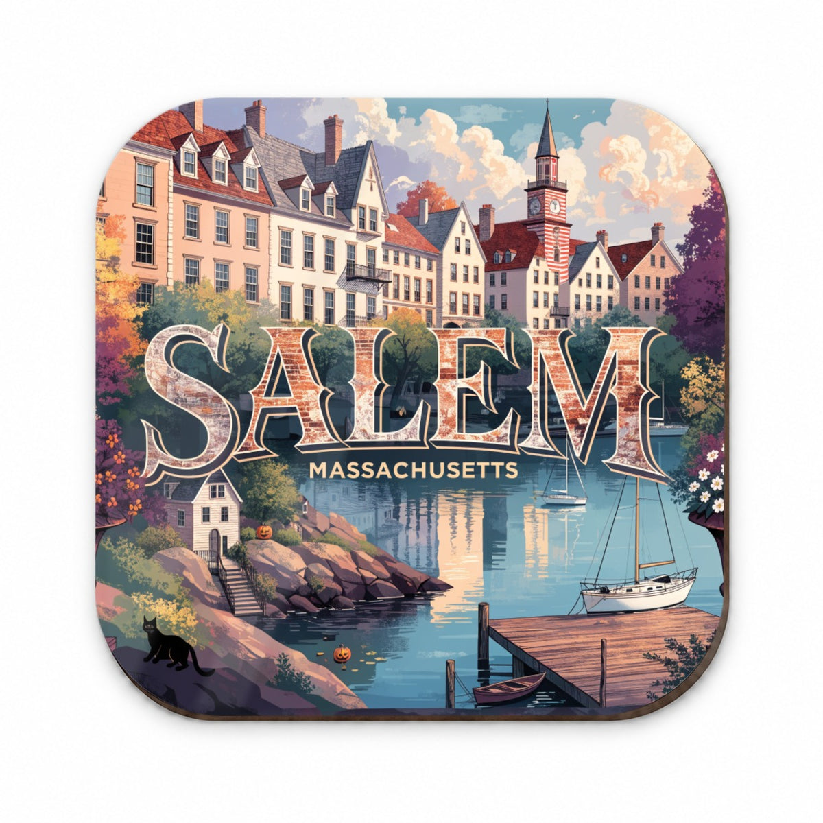 Salem Massachusetts Travel Fridge Magnet