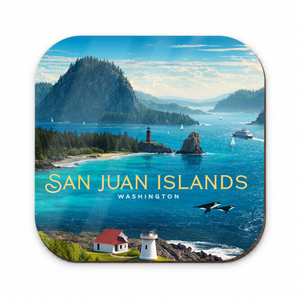 San Juan Islands Washington Travel Fridge Magnet
