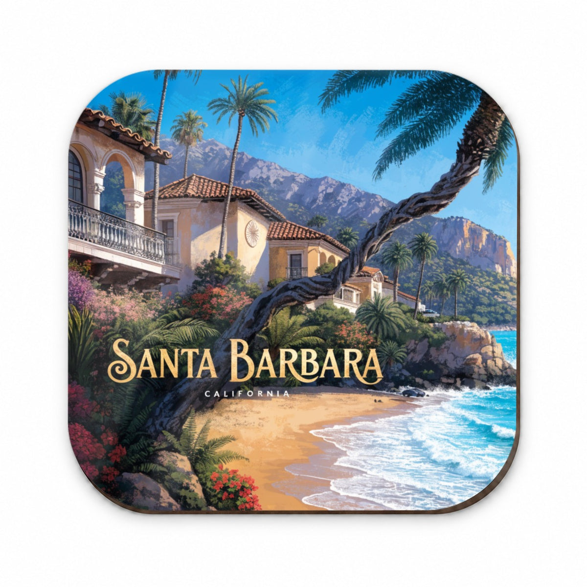 Santa Barbara California Travel Fridge Magnet