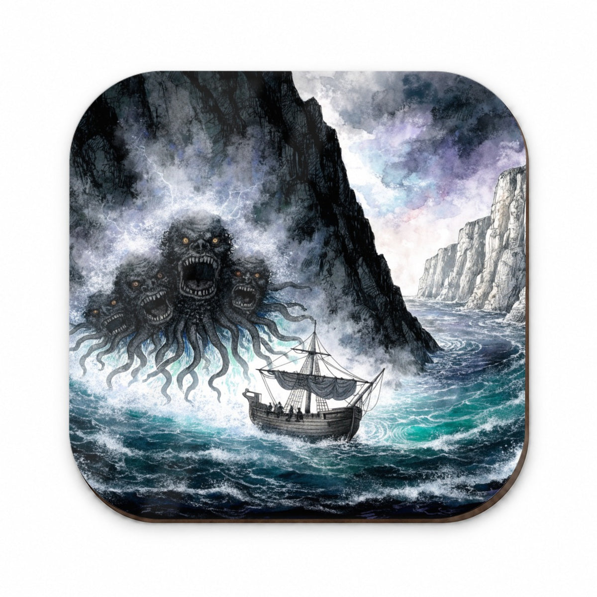 Scylla Greek Sea Monster Fridge Magnet