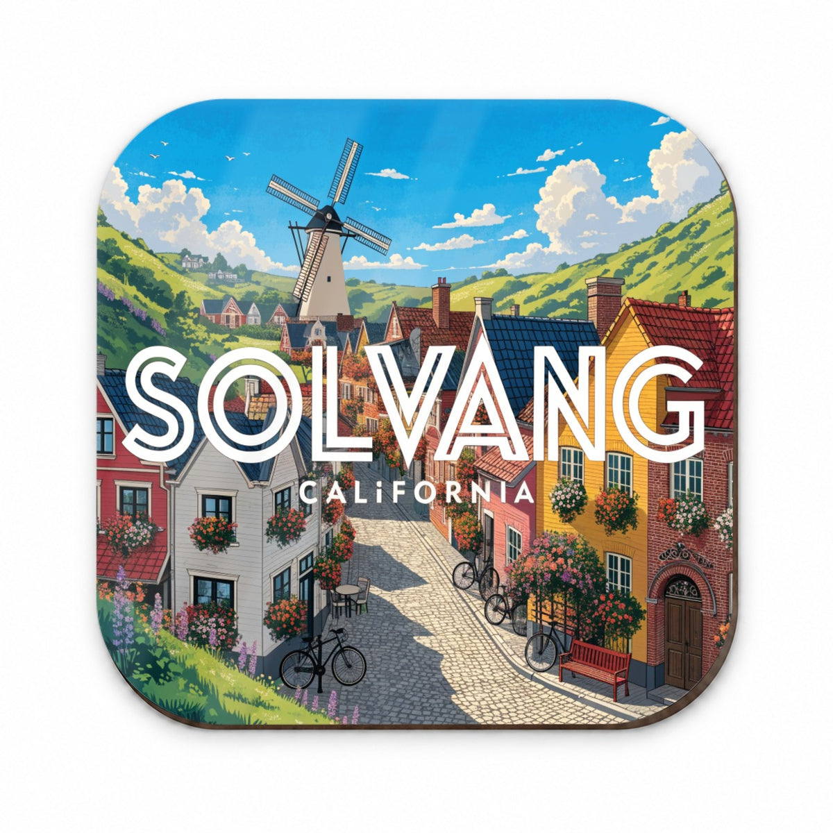 Solvang California Travel Fridge Magnet