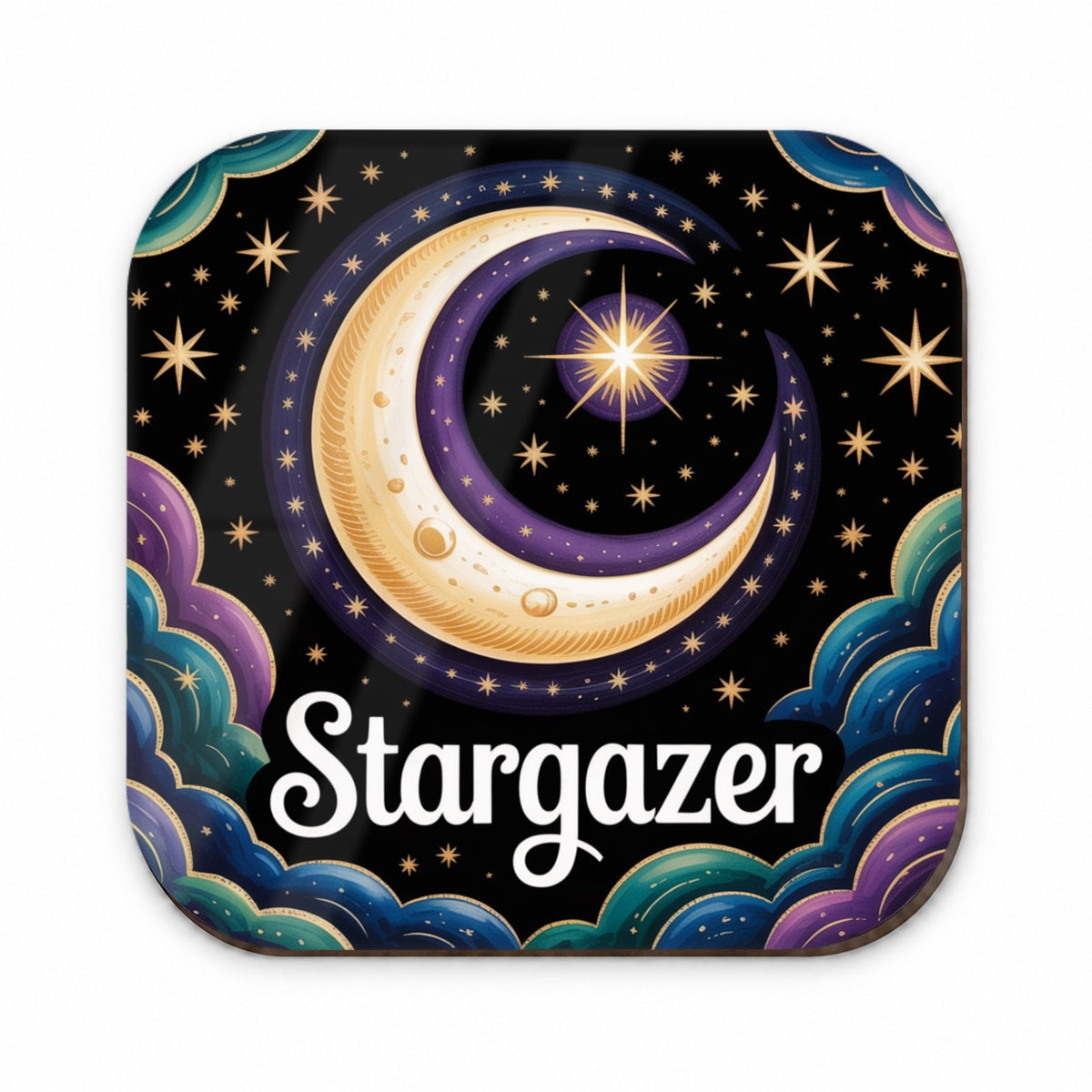 Stargazer Large Crescent Moon Fridge Magnet