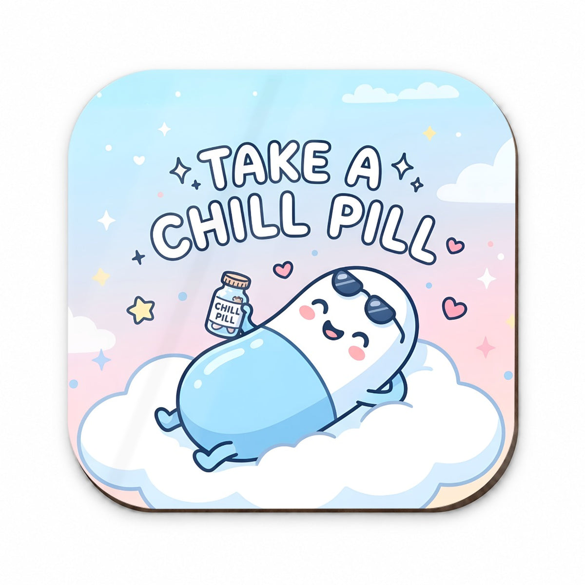 Take Chill Pill Cloud Funny Fridge Magnet