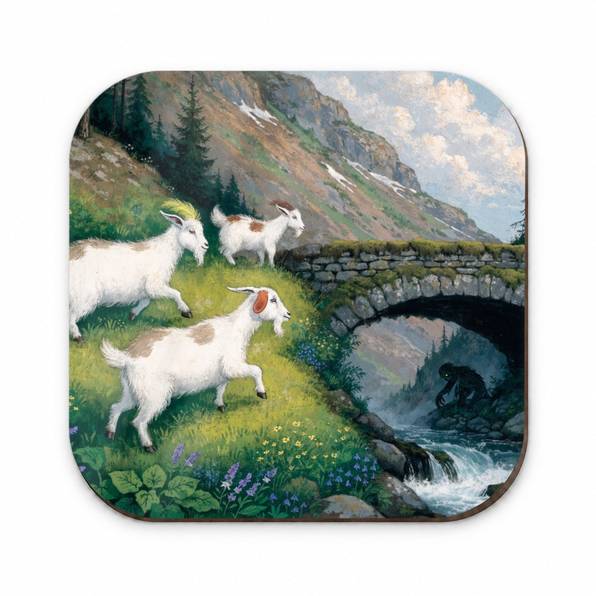 Three Billy Goats Gruff Fridge Magnet