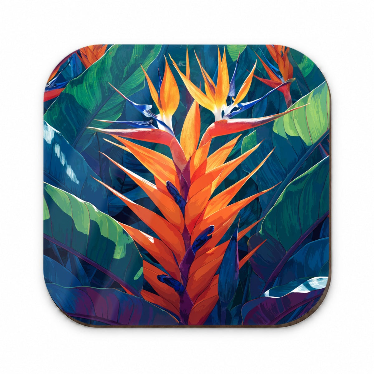 Tropical Bird Paradise Flowers Fridge Magnet