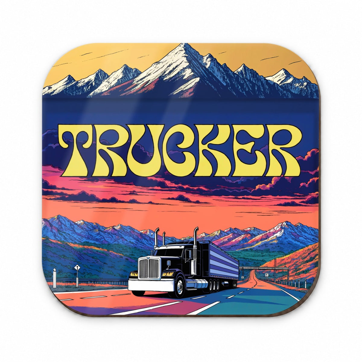 Trucker Semi Truck Driver Fridge Magnet