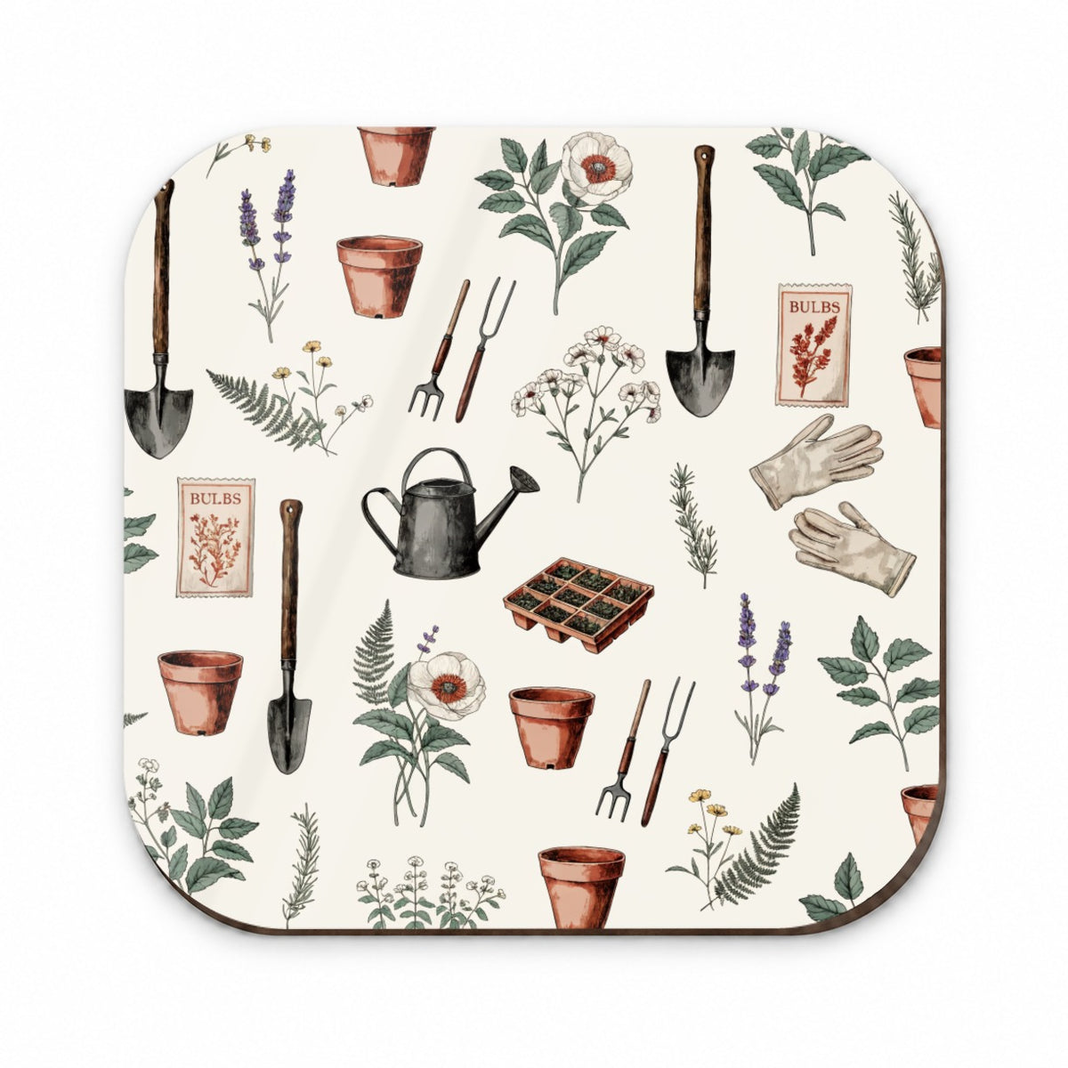 Vintage Garden Tools Seed Packets Fridge Magnet