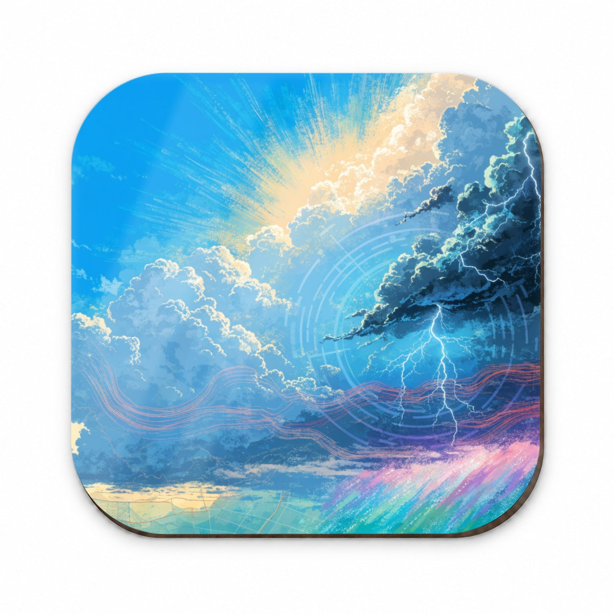 Weather Stormy Sky Lightning Fridge Magnet