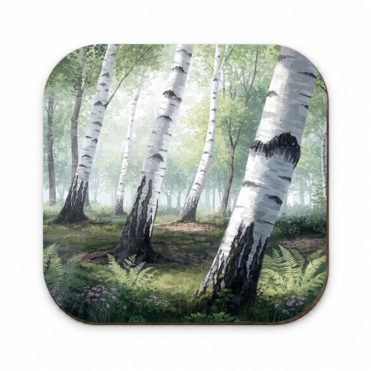 White Birch Forest Fridge Magnet