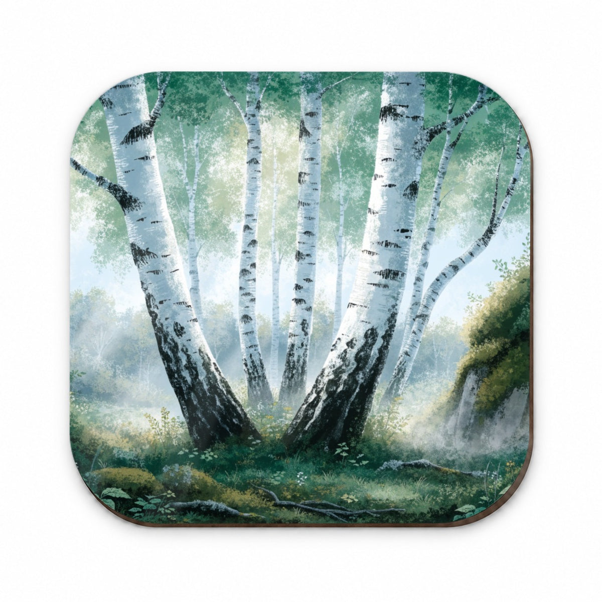 White Birch Trees Forest Fridge Magnet