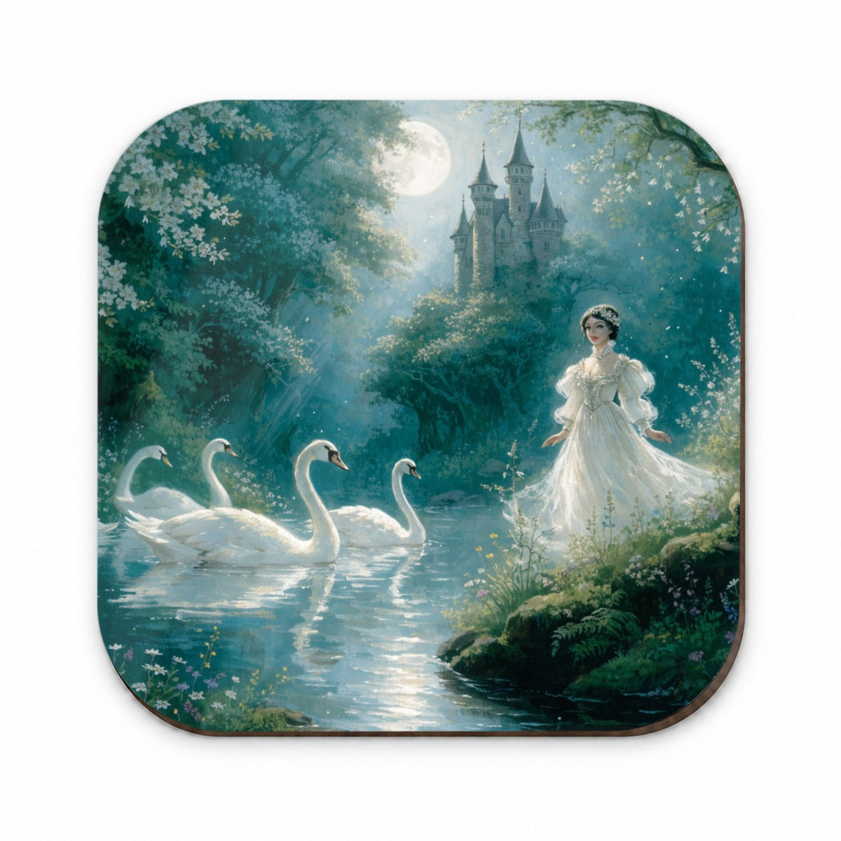 Wild Swans Fairy Tale Fridge Magnet