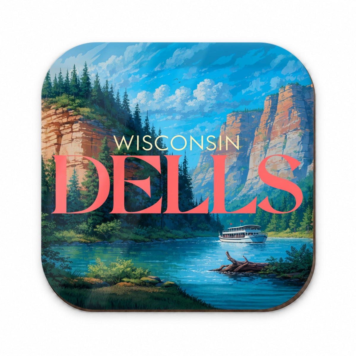Wisconsin Dells Travel Fridge Magnet