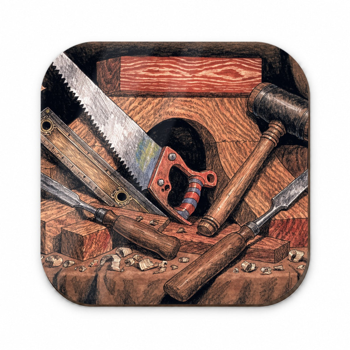 Woodworking Tools Workshop Fridge Magnet