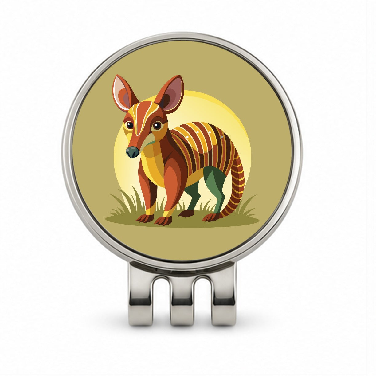 Aardvark Animal Golf Hat Clip with Ball Marker