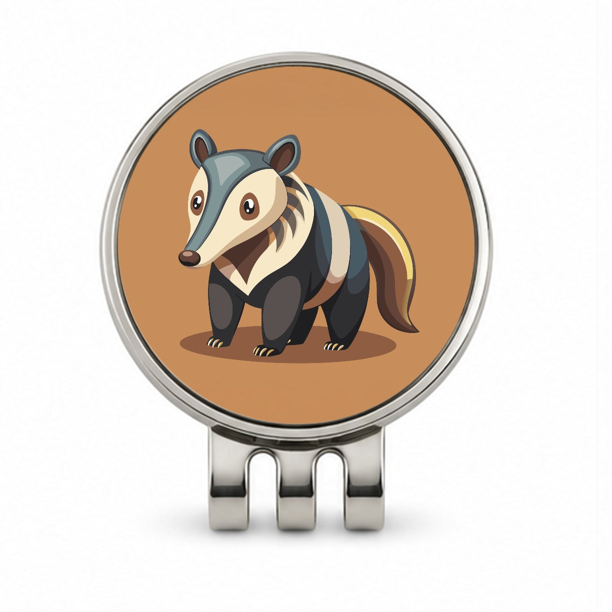Anteater Animal Golf Hat Clip with Ball Marker