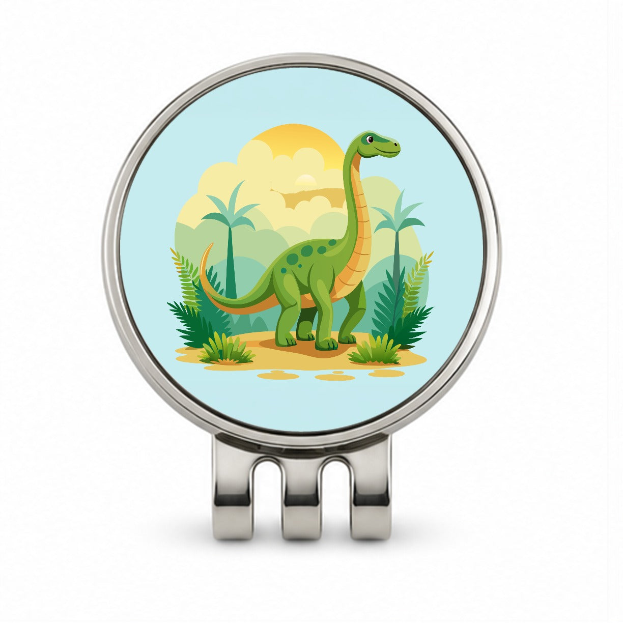 Apatosaurus Dinosaur Golf Hat Clip with Ball Marker