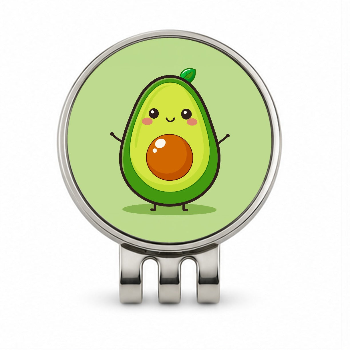 Avocado Cute Golf Hat Clip with Ball Marker